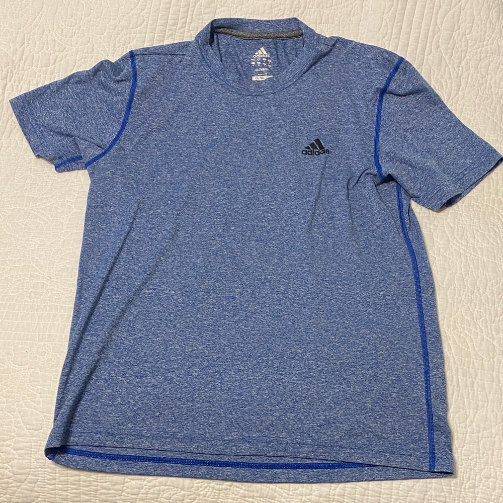 Adidas Men's Blue Heather Short Sleeve Tee